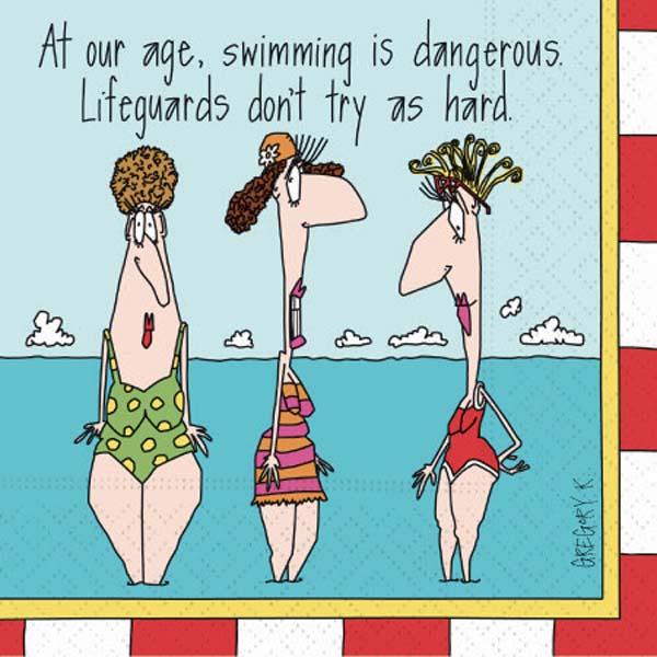 Bar Napkin Swimming Dangerous